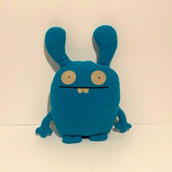 👾 2011 RETRO UGLYDOLL JIKER TEAL STUFFED ANIMAL MONSTER PLUSH TOY COLLECTIBLE 👾 - Picture 1 of 3